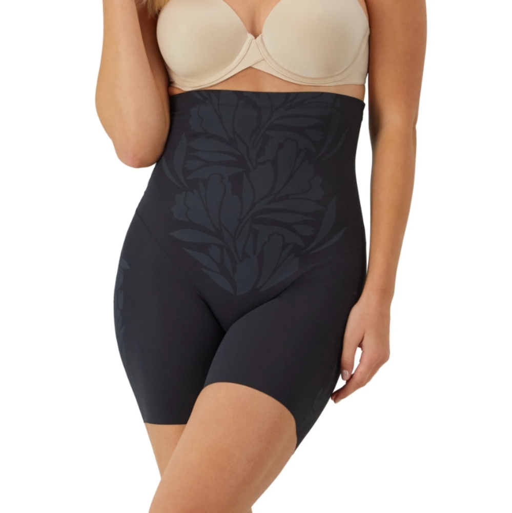 High-Waisted Black Shapewear Shorts